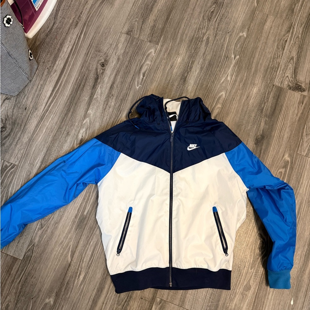 Nike Navy and White Jacket